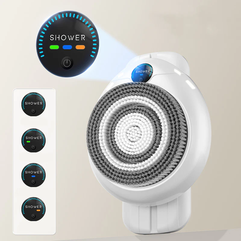 📢📢50 % de réduction !! ⏰ Scrubber électrique mural – Massage 3D, design horizontal et étanche ⚡ - Image 5