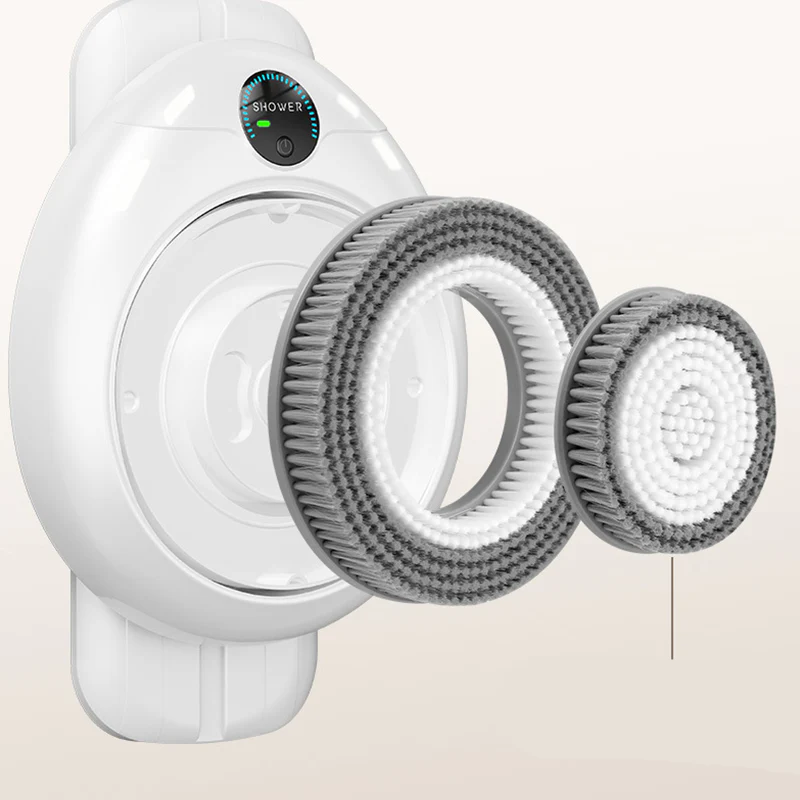 📢📢50 % de réduction !! ⏰ Scrubber électrique mural – Massage 3D, design horizontal et étanche ⚡ - Image 6