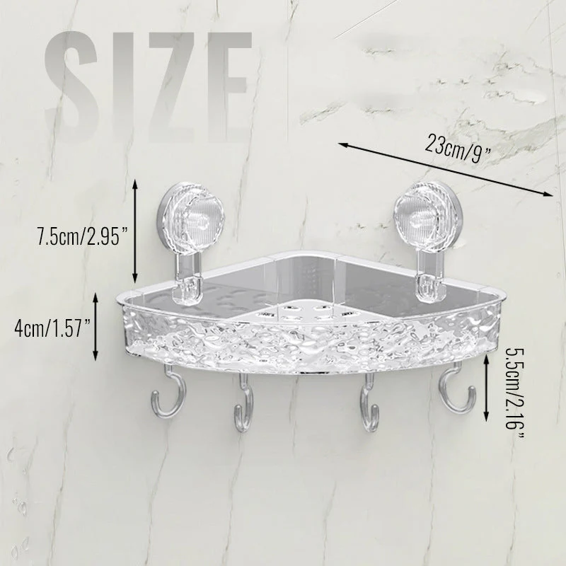 📢📢50 % de réduction !! ⏰ Panier de douche mural avec ventouses et crochets - Image 7