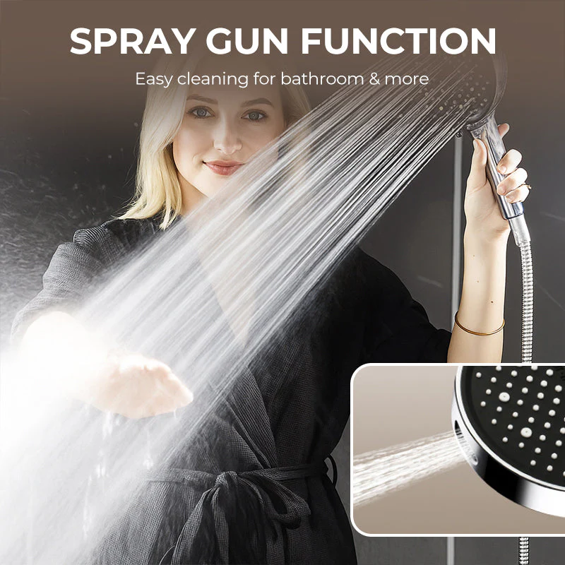 📢📢 Vente flash⚡ : se termine dans 3 heures ! ⏰⏰Pomme de douche pluie réglable à haute pression - Image 5