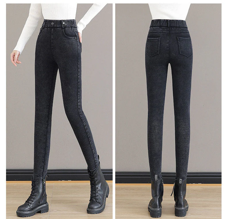 👖 70% DE RÉDUCTION! ✨ JEAN SKINNY CHAUD - Taille Haute & Tissu Stretch, Confort Optimal pour l'Hiver, Style Tendance pour Quotidien et Sorties ❄️💃 - Image 11