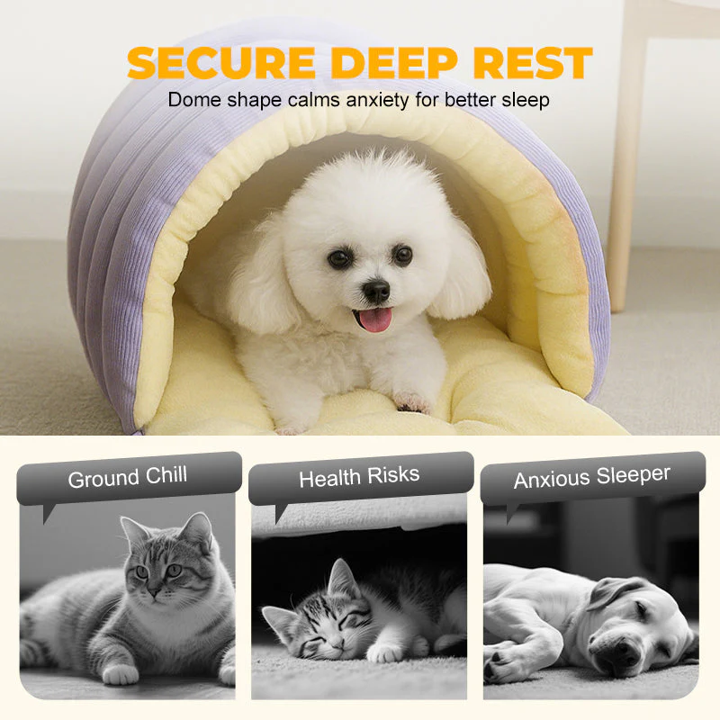 📢50% de réduction！！！📍Chaleur, confort douillet, niche en peluche pour animaux domestiques - Image 2