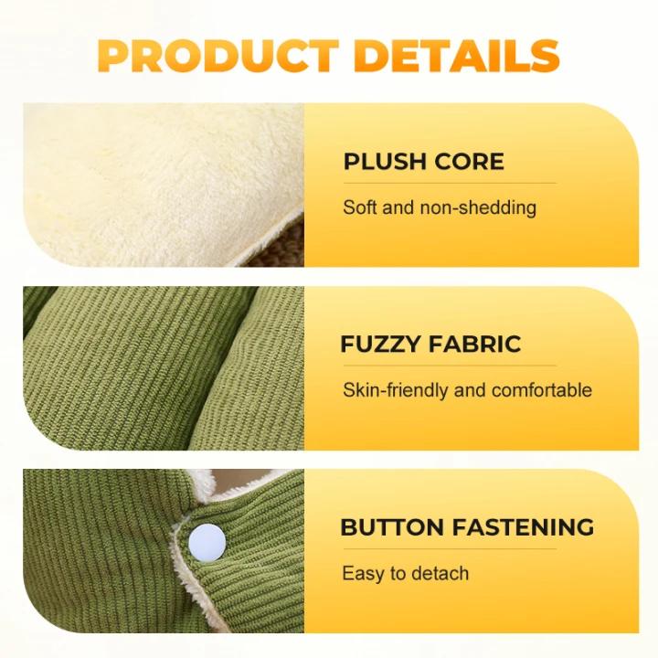 📢50% de réduction！！！📍Chaleur, confort douillet, niche en peluche pour animaux domestiques - Image 6