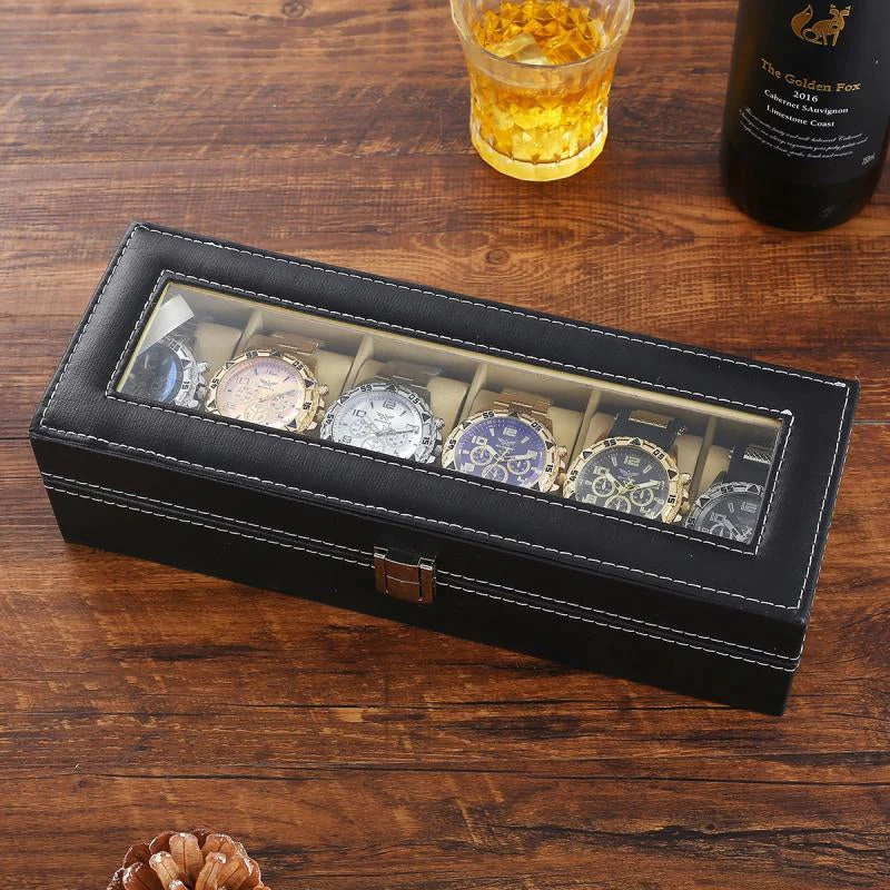📢📢70 % DE RÉDUCTION !! ⏰ Ensemble de 6 montres pour homme – Collection élégante, coffret cadeau raffiné et parfait pour toutes les occasions ✨📦 - Image 4