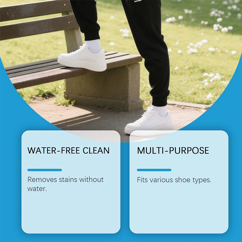 📢📢achetez 2 et obtenez 1 gratuit ⏰Crème nettoyante sans eau pour chaussures blanches - Image 6