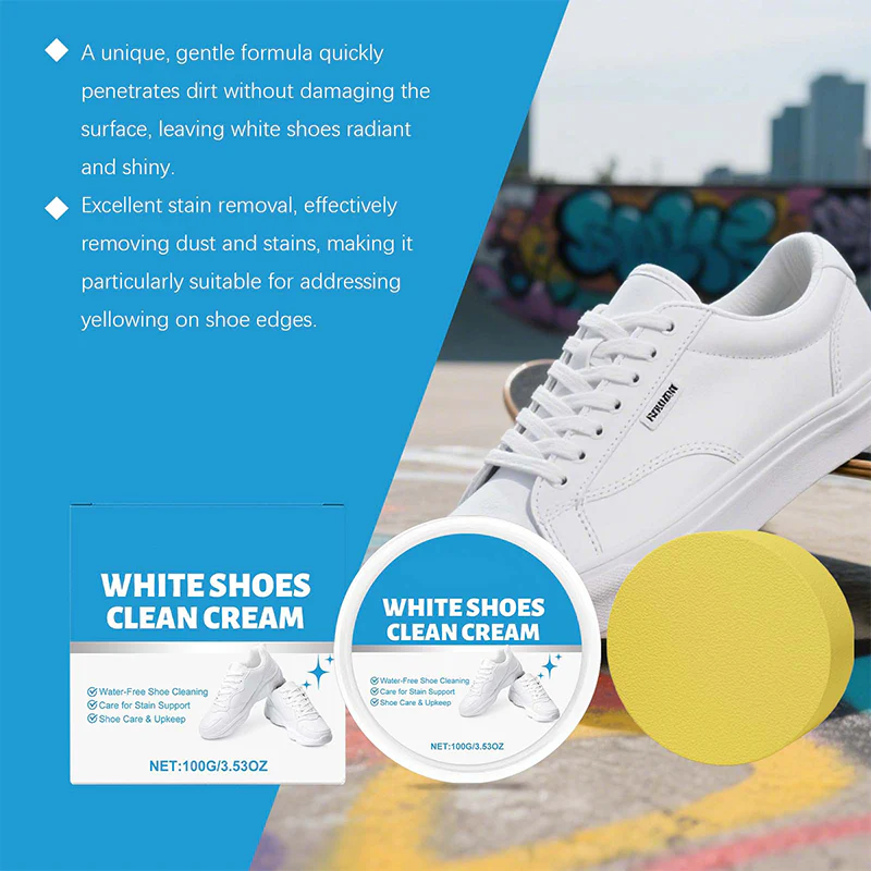 📢📢achetez 2 et obtenez 1 gratuit ⏰Crème nettoyante sans eau pour chaussures blanches - Image 8