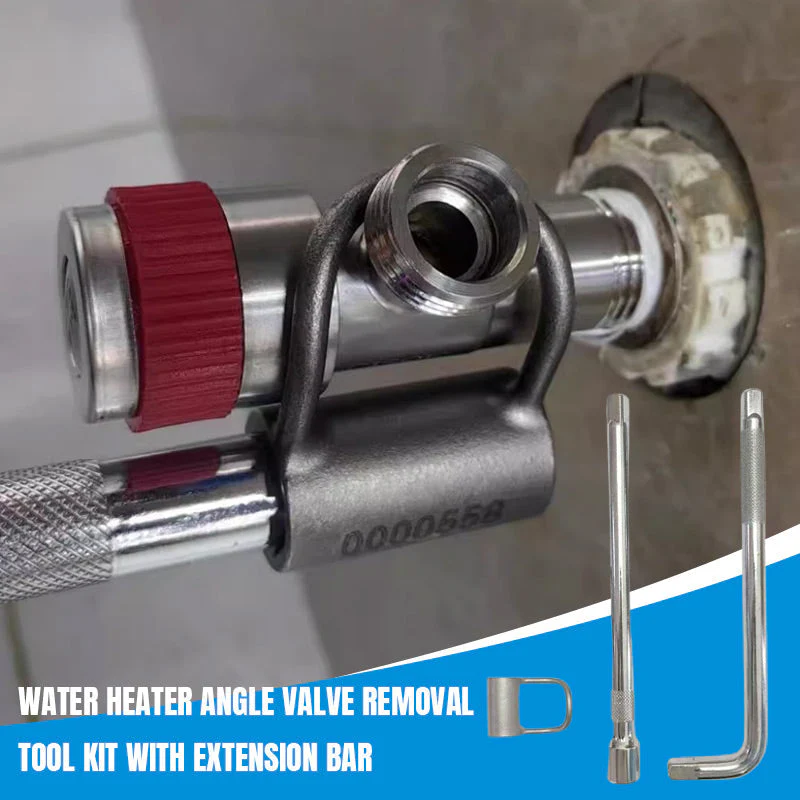 🔧🔧 Kit de démontage de valve d'angle de chauffe - eau avec tige d'extension