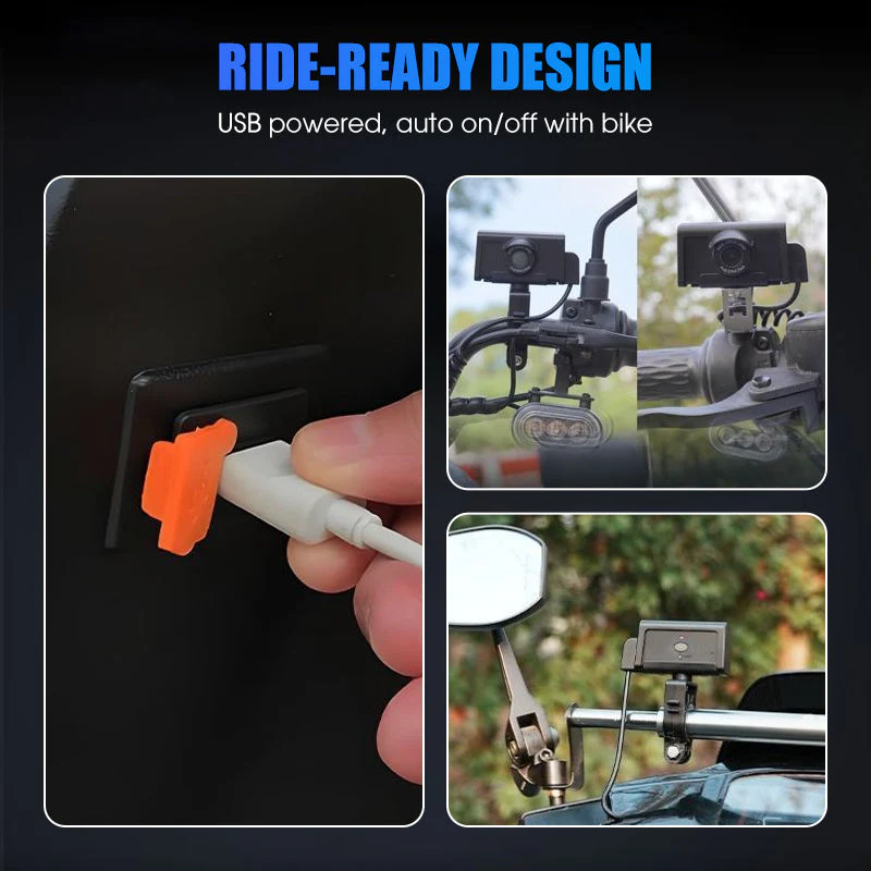 Caméra embarquée HD étanche pour moto - Image 6