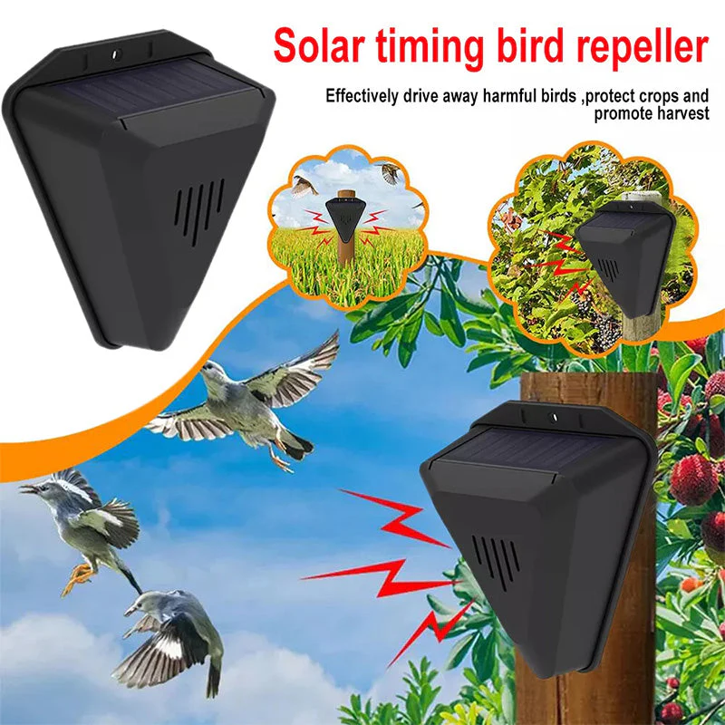 🕊️✨Répulsif solaire anti-oiseaux d'extérieur étanche⏳50% de réduction pour une durée limitée 🎁