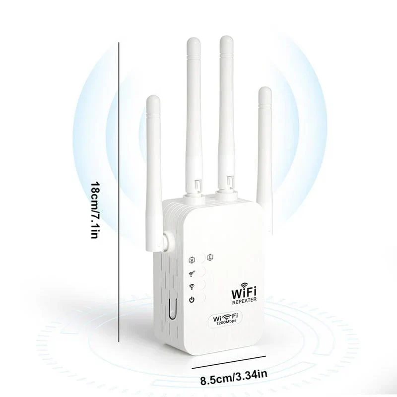 📢📢50 % de réduction !!! 🎅 Extenseur WiFi 2025 – 1200 Mbps, double bande, couvre 10 000 pi² & connecte 50 appareils 📶🏠 - Image 8