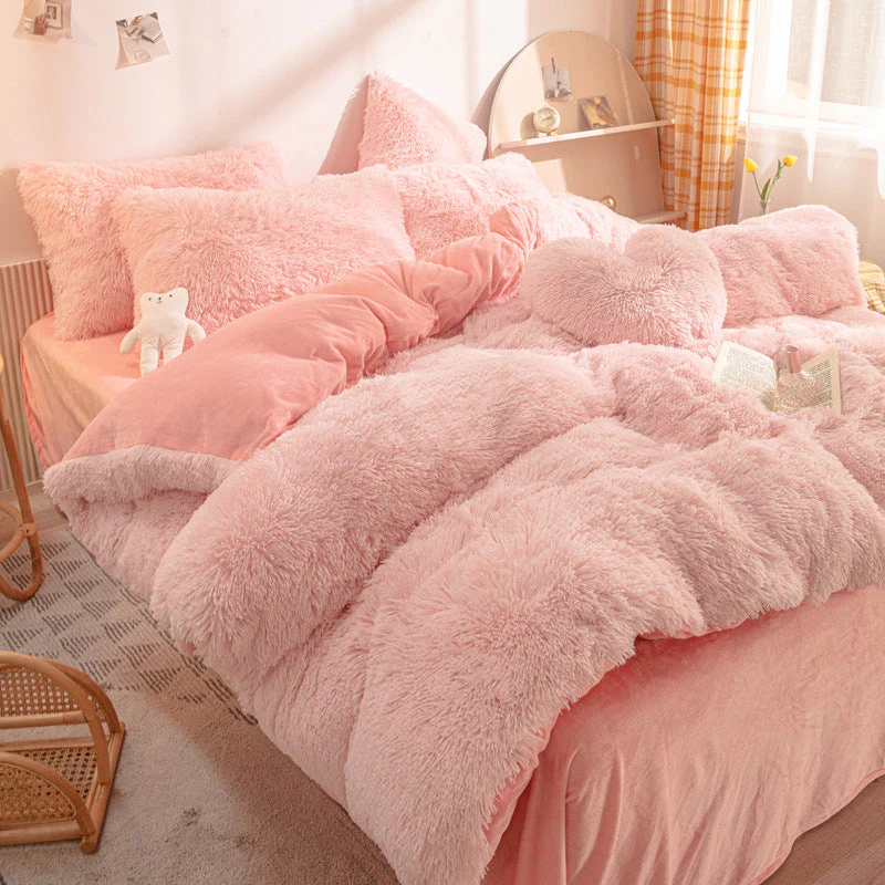 [winter gift]Winter Warm Plush Bedding 4-Piece Set - Image 10
