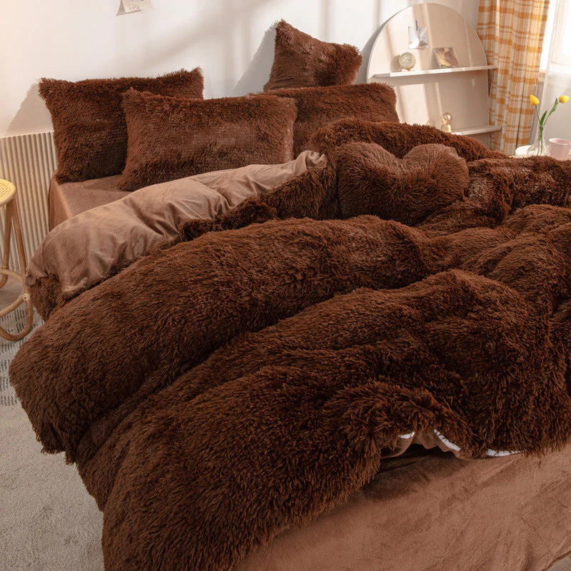 [winter gift]Winter Warm Plush Bedding 4-Piece Set - Image 11