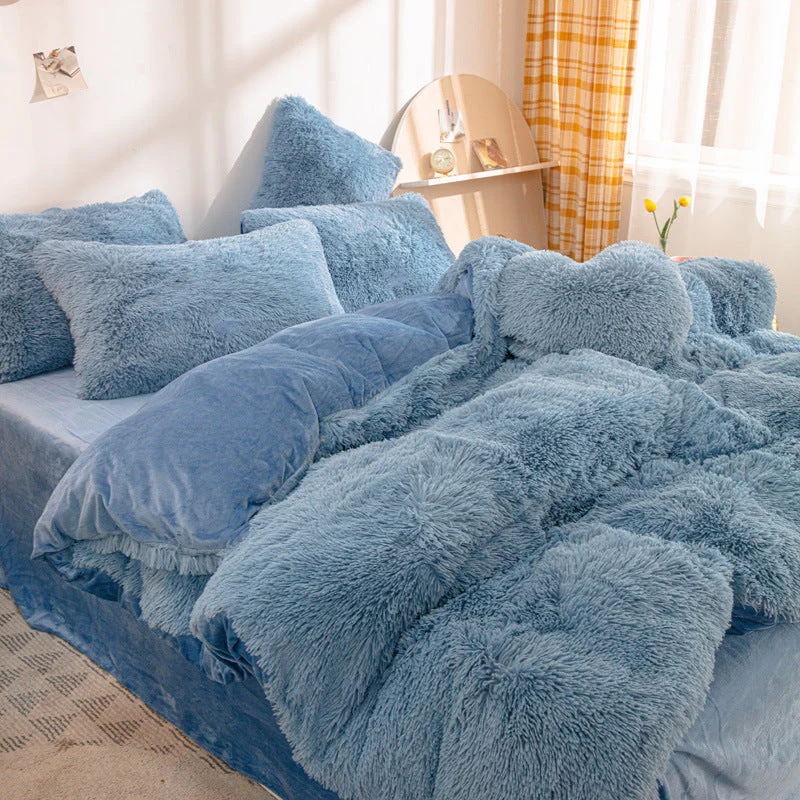 [winter gift]Winter Warm Plush Bedding 4-Piece Set - Image 14