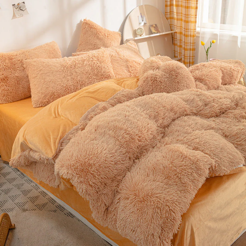 [winter gift]Winter Warm Plush Bedding 4-Piece Set - Image 16