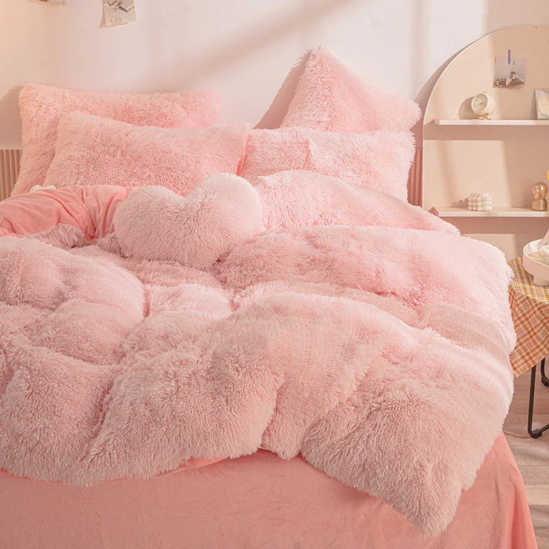 [winter gift]Winter Warm Plush Bedding 4-Piece Set - Image 5