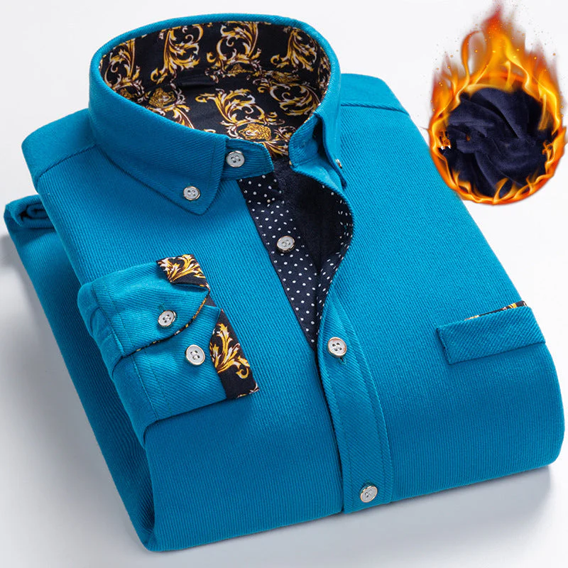 📢📢65% DE RÉDUCTION !!!✨💥 Chemise d'hiver chaude en velours côtelé de haute qualité pour hommes en polaire épaisse-livraison gratuite - Image 2