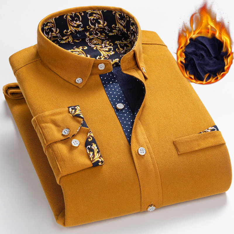 📢📢65% DE RÉDUCTION !!!✨💥 Chemise d'hiver chaude en velours côtelé de haute qualité pour hommes en polaire épaisse-livraison gratuite - Image 3