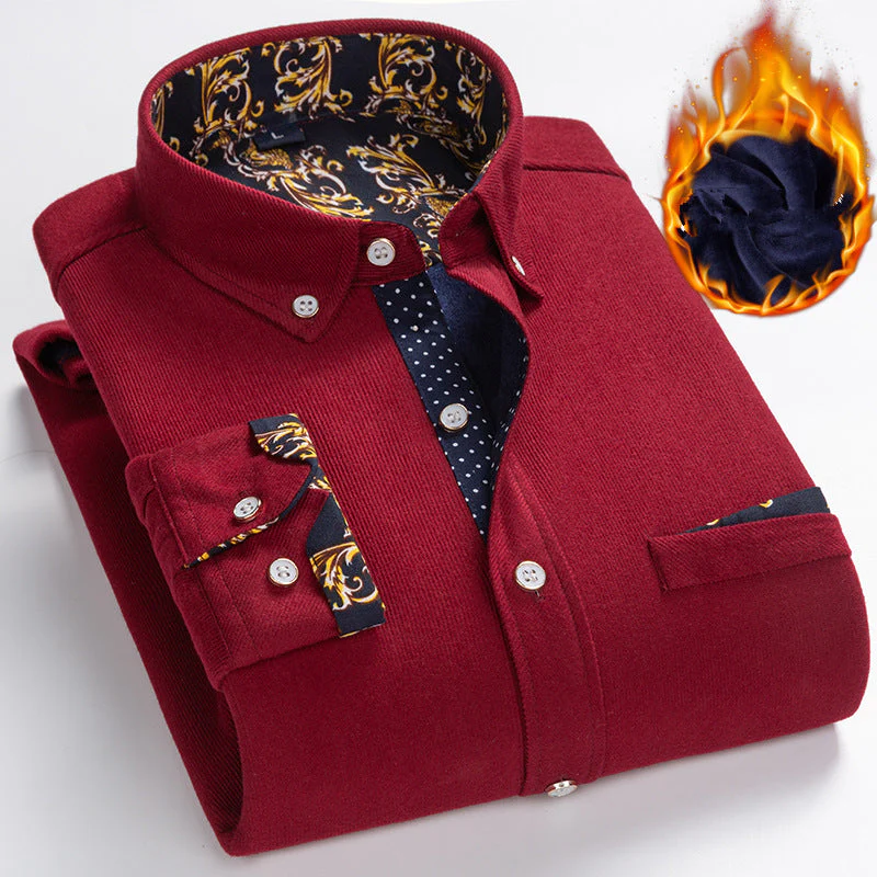 📢📢65% DE RÉDUCTION !!!✨💥 Chemise d'hiver chaude en velours côtelé de haute qualité pour hommes en polaire épaisse-livraison gratuite - Image 5