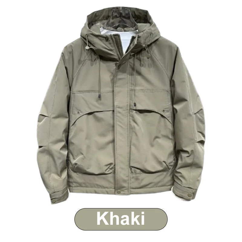 📢📢60 % DE RÉDUCTION !!! ✨Veste d'hiver chaude et coupe-vent à capuche pour hommes - Image 10