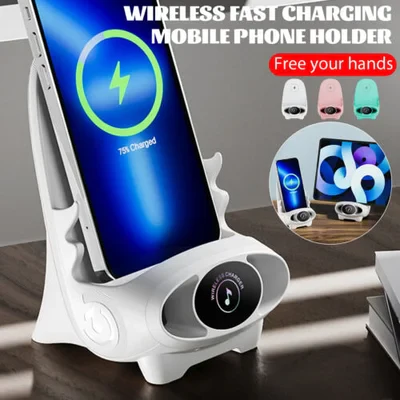 đ„Offre spĂ©ciale du dernier jouđ„Mini-chaise avec chargeur rapide sans fil, support de tĂ©lĂ©phone multifonctionnel - Image 5