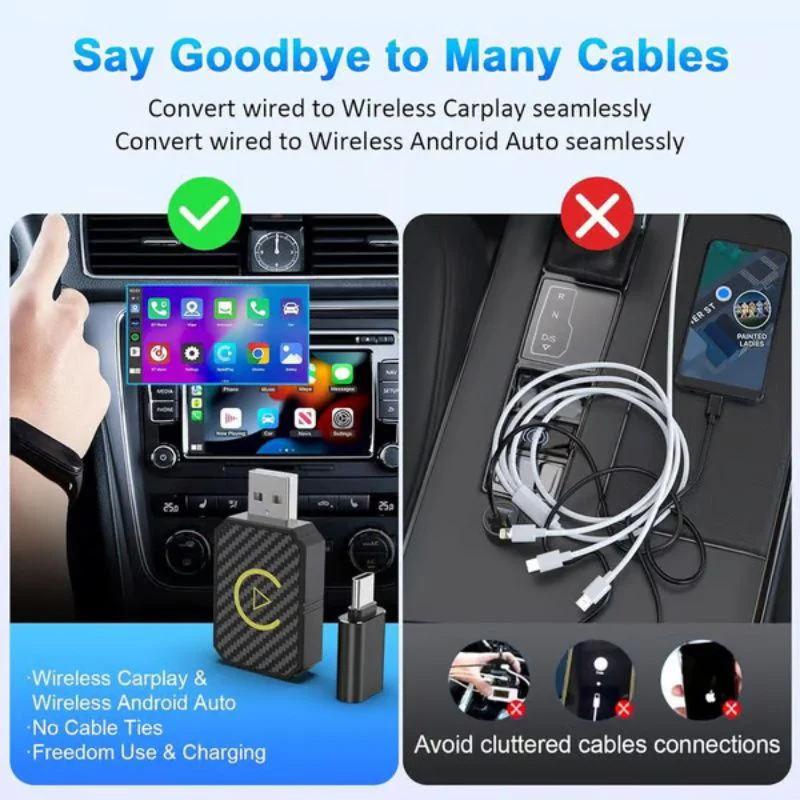 📢60% de réduction pour une durée limitée✨ Adaptateur Carplay sans fil d'interconnexion embarquée - Image 3