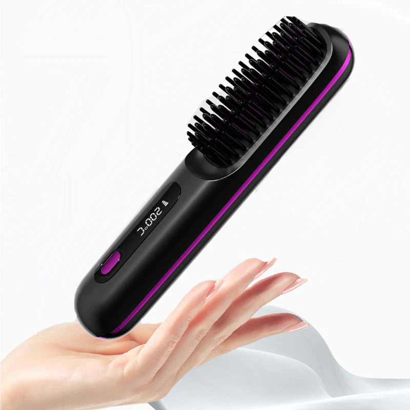 🎁✨50% de réduction🌸Peigne chauffant sans fil en céramique à lisser les cheveux - Image 10