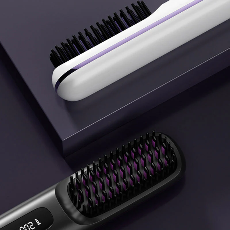 🎁✨50% de réduction🌸Peigne chauffant sans fil en céramique à lisser les cheveux - Image 2