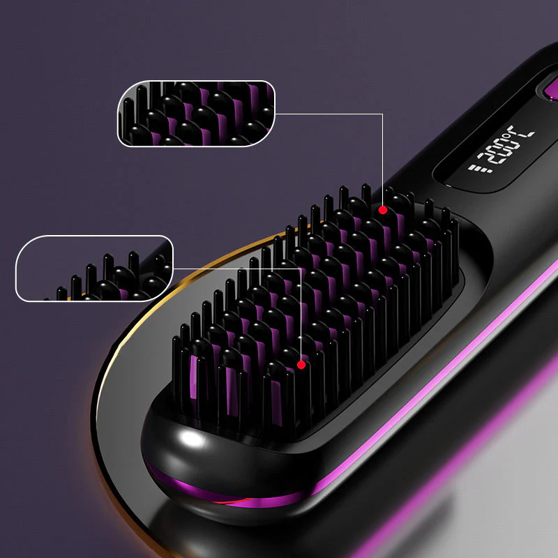 🎁✨50% de réduction🌸Peigne chauffant sans fil en céramique à lisser les cheveux - Image 3