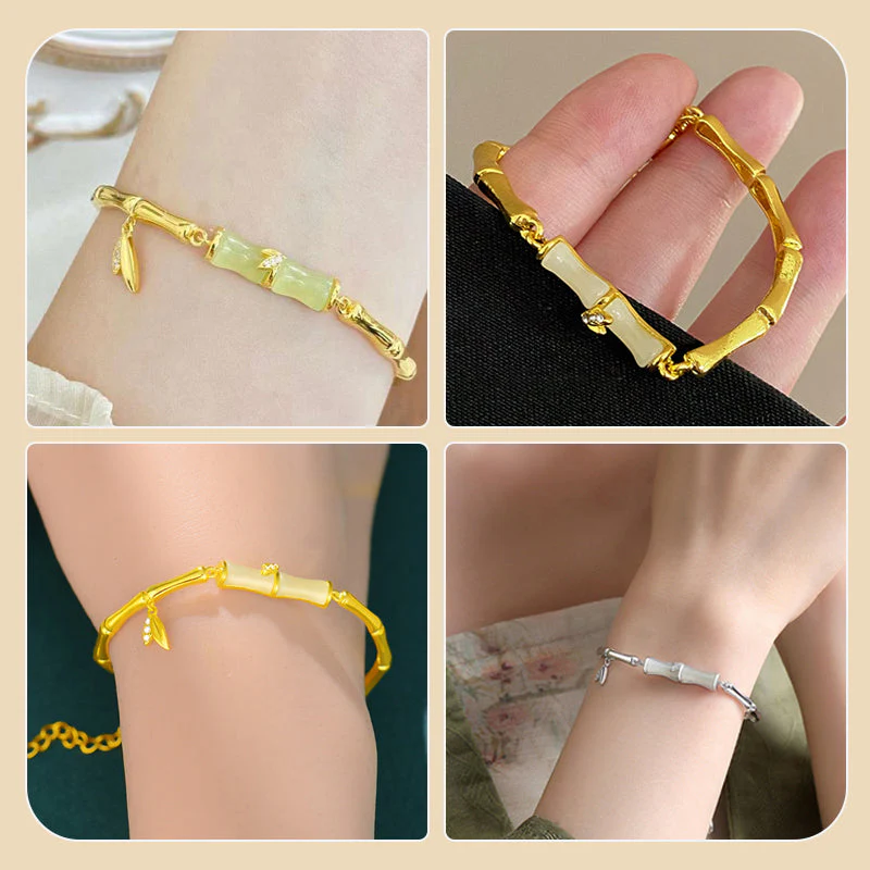 🎁✨Achetez-en 1 obtenez-en 1 gratuitement✨Bracelet en bambou pour femme avec chaîne - Image 7