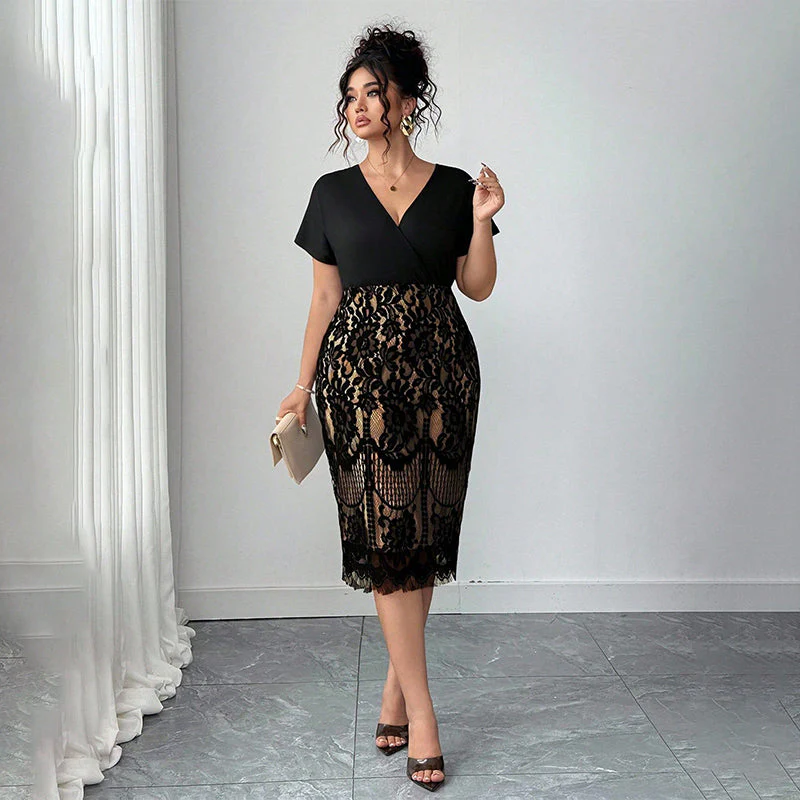 📢📢60 % de réduction !!!✨Robe décontractée à col en V pour femme