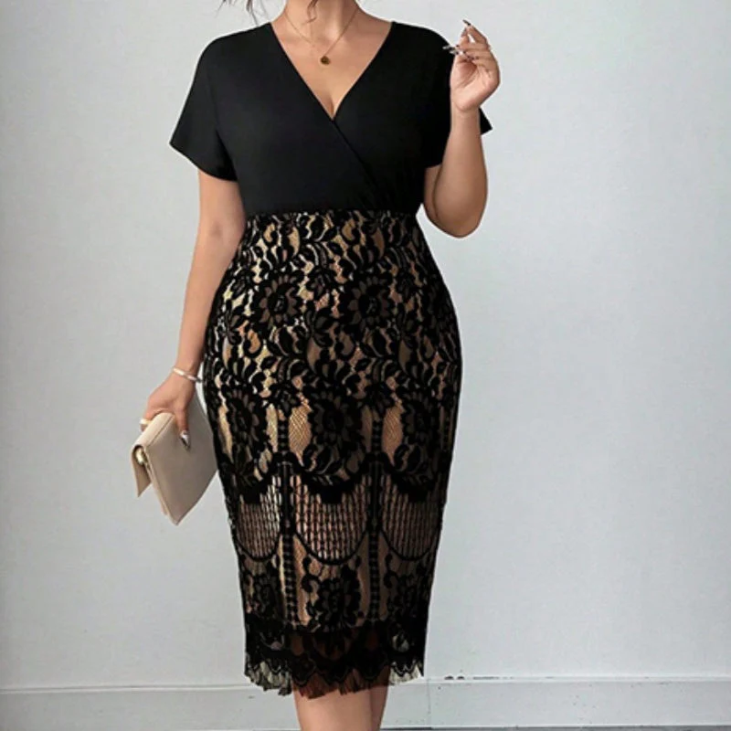 📢📢60 % de réduction !!!✨Robe décontractée à col en V pour femme - Image 5