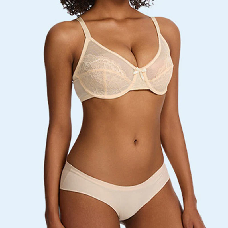 📢📢60 % de réduction !! ⏰Soutien-gorge confortable et élégant pour femme, avec dentelle et couverture intégrale - Image 3