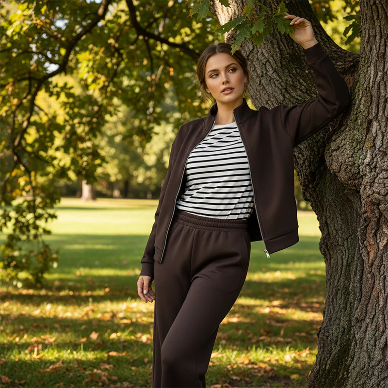 📢📢60% DE RÉDUCTION ! ✨Ensemble décontracté 2 pièces pour femme composé d'un sweat-shirt et d'un pantalon - Image 5