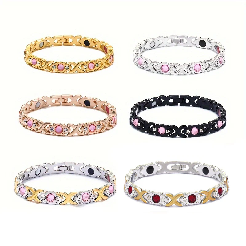 📢📢70 % DE RÉDUCTION !!! 📿💎 Bracelet Femme à Cristaux – Ajustable & Élégant pour Toutes les Occasions - Image 2