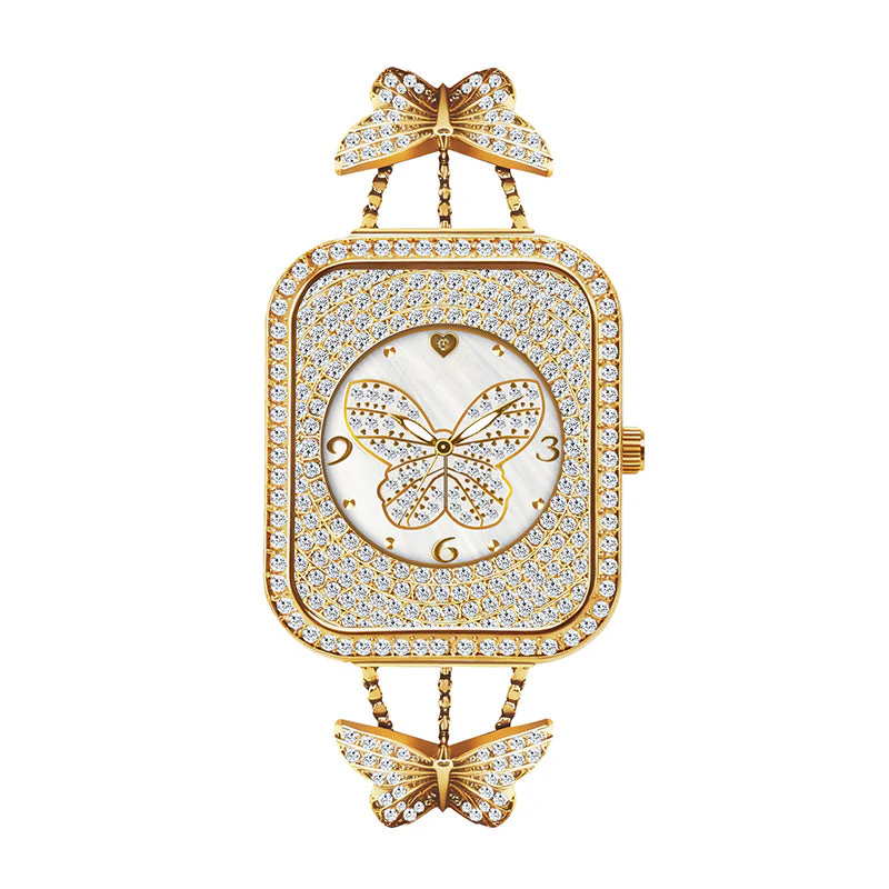 【📍Sélection de Cadeaux de Noël📍】Montre à chaîne élégante avec pendentif papillon pour femme📢📢60 % de réduction !!!✨ - Image 10
