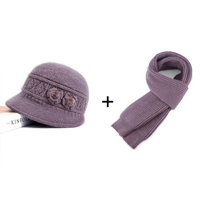 📢📢50 % DE RÉDUCTION !! ⏰Ensemble chapeau et écharpe d'hiver pour femme - Image 16