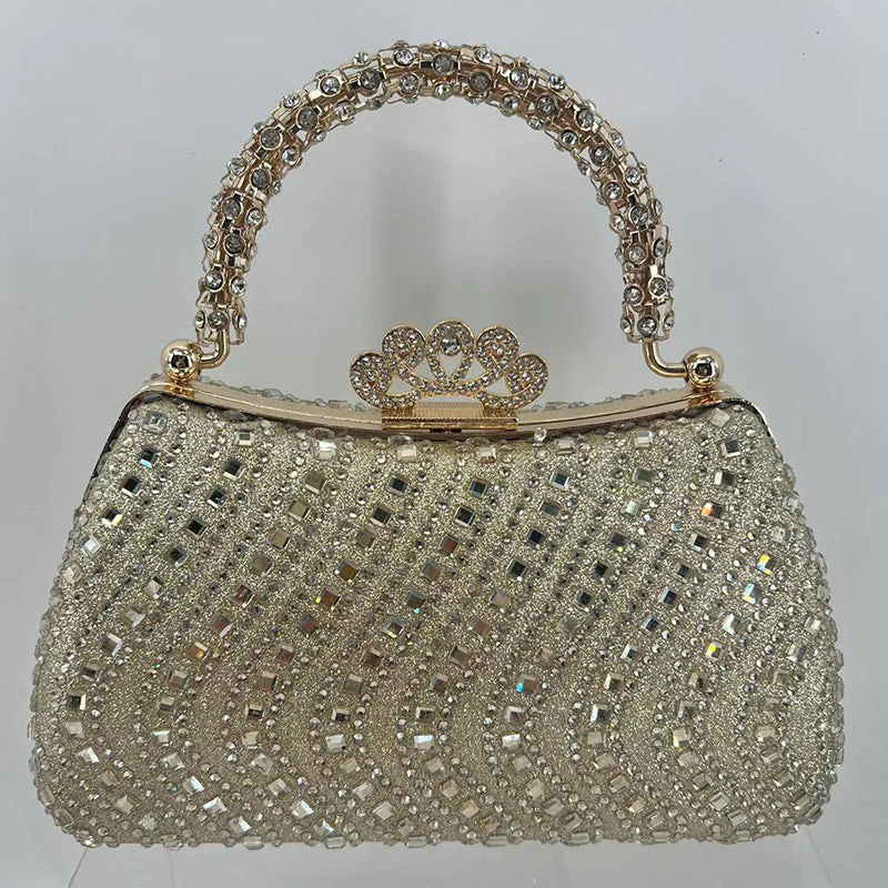 Women's Rhinestone Clutch Purses - Image 8