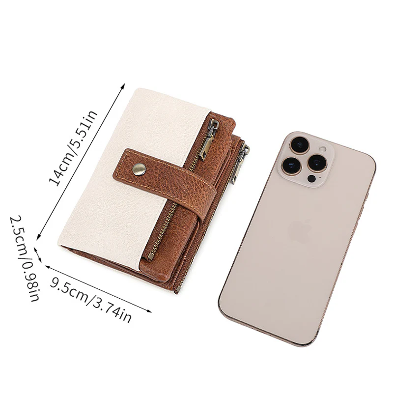đ„Offre Ă durĂ©e limitĂ©e - Portefeuille Ă trois volets pour femme, style rĂ©tro, avec protection RFID - Image 17