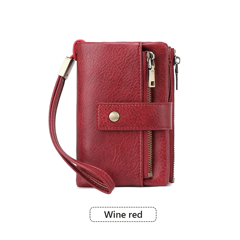 đ„Offre Ă durĂ©e limitĂ©e - Portefeuille Ă trois volets pour femme, style rĂ©tro, avec protection RFID - Image 4
