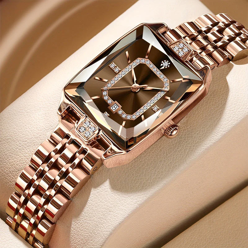 Women's Square Rhinestone Quartz Watch - Image 2