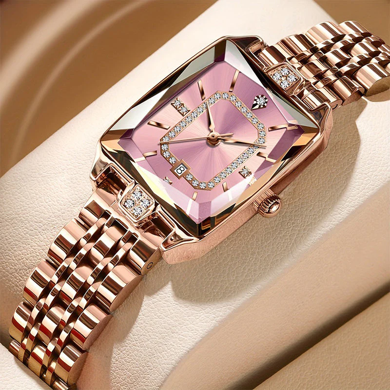 Women's Square Rhinestone Quartz Watch - Image 3