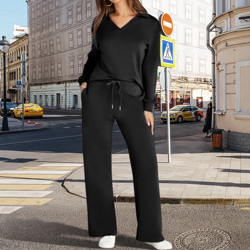 Women’s 2 Piece Lounge Set with Long Sleeves - Image 5