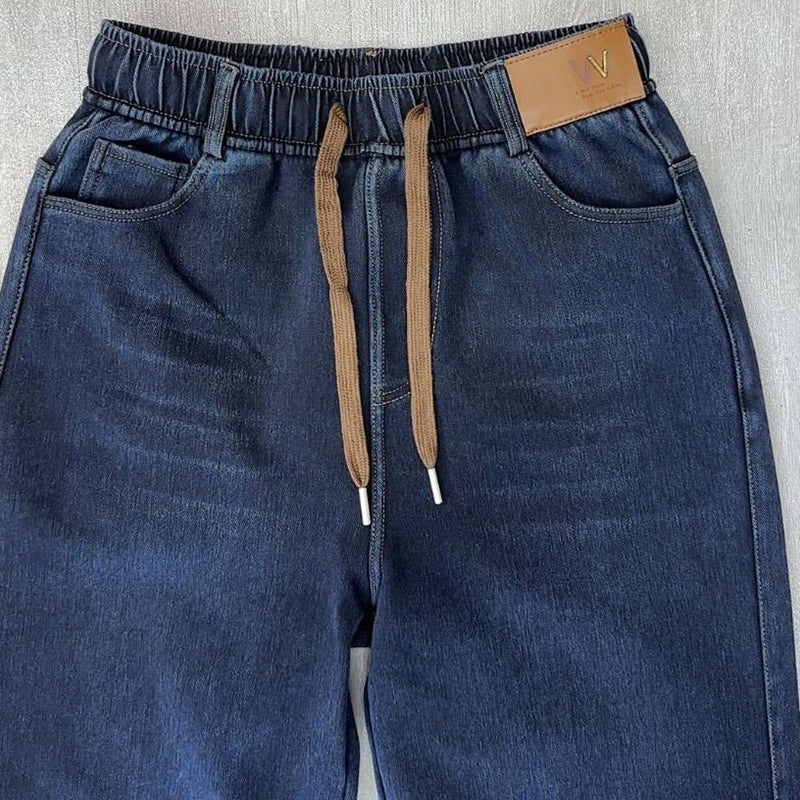 📢60% de réduction!!!📍Jean droit femme à ceinture élastique ajustable par cordon👖 - Image 8