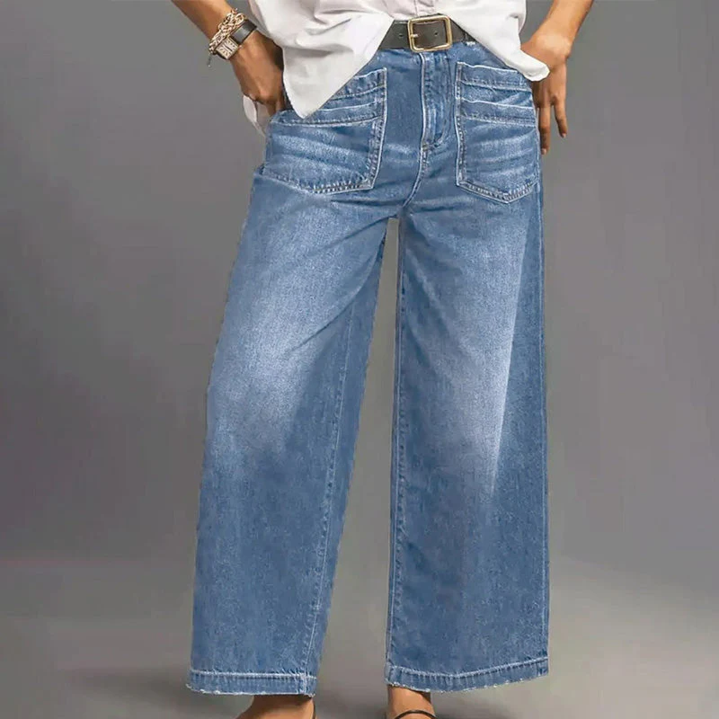 📢📢60 % de réduction !! ⏰⏰NOUVELLE SILHOUETTE 2026 – JEAN DÉCONTRACTÉ À JAMBES ÉVASÉES, FLATTEUR POUR TOUTES - Image 4