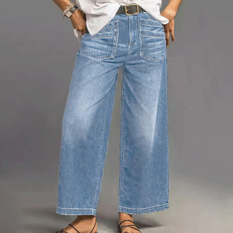 📢📢60 % de réduction !! ⏰⏰NOUVELLE SILHOUETTE 2026 – JEAN DÉCONTRACTÉ À JAMBES ÉVASÉES, FLATTEUR POUR TOUTES - Image 8