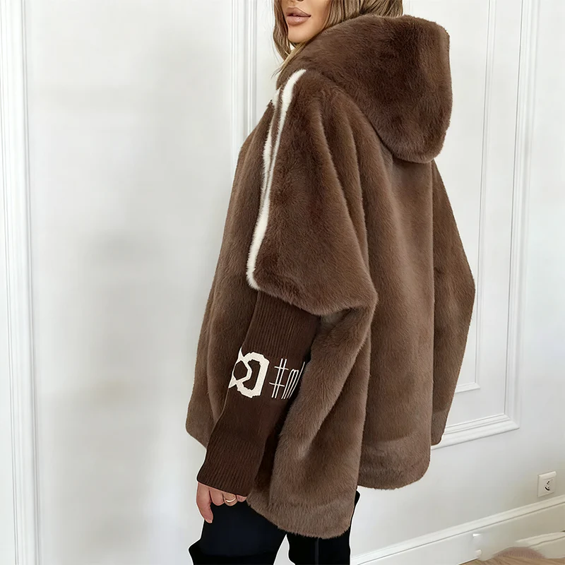 📢📢60% DE RÉDUCTION !!! ✨Manteau Décontracté à Capuche Zippé en Peluche pour Femme - Image 15