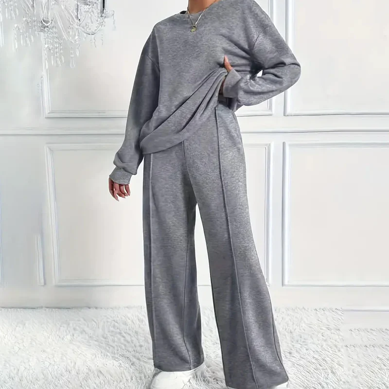 📢📢71 % de réduction!!!📍Ensemble confortable à manches longues et pantalon pour femmes - Image 4