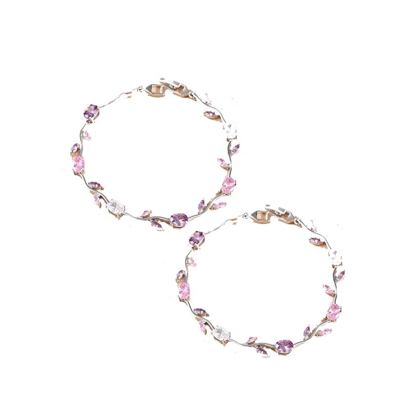 đ„Grande venteđ„Bracelet Ă breloques dĂ©licat en forme de feuille pour femme - Image 18