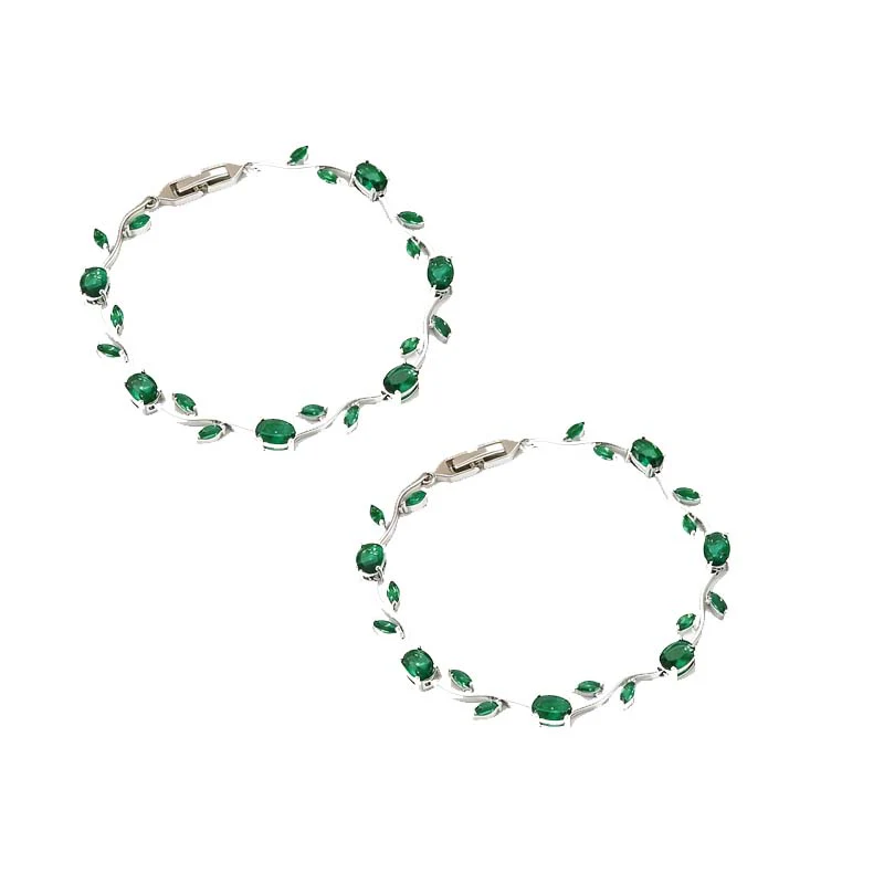 đ„Grande venteđ„Bracelet Ă breloques dĂ©licat en forme de feuille pour femme - Image 20