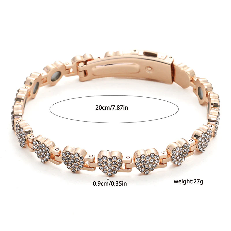 ✨ 60% de réduction ! 💎 Bracelets en cuivre magnétiques en forme de cœur éblouissants pour femmes - Image 12